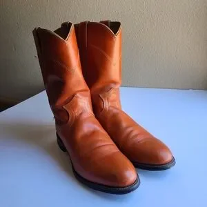 Justin Boots | Shoes | Justin Vintage 8s 90s Caramel Western 